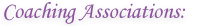 Coaching Associations